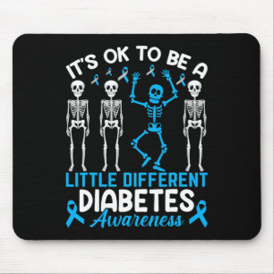 Diabetes Warrior Mum awareness It's Ok To Be Diffe Mouse Pad
