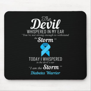 Diabetes Warrior Storm Best Diabetes Awareness Gif Mouse Pad
