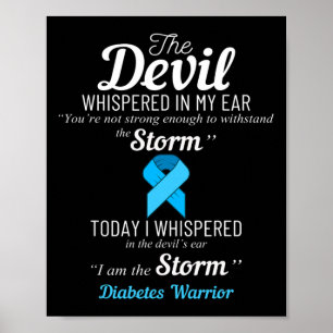 Diabetes Warrior Storm Best Diabetes Awareness Gif Poster