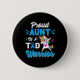 Diabetes Warriors Aunt Dabbing Unicorn Diabetes Aw 6 Cm Round Badge