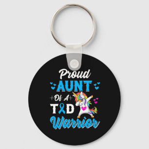 Diabetes Warriors Aunt Dabbing Unicorn Diabetes Aw Key Ring