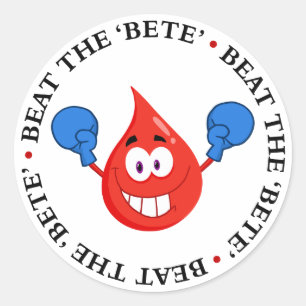 Diabetes Won't Beat Me Classic Round Sticker