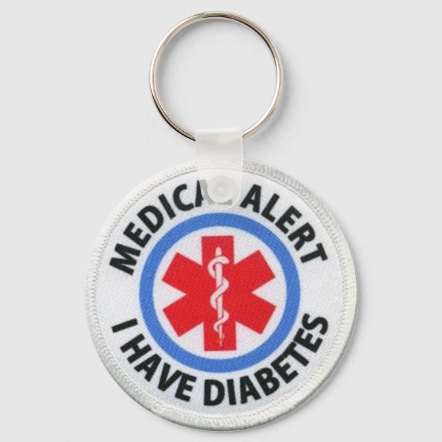 Diabetic Alert Key Ring (Front)