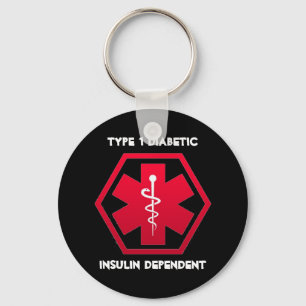 Diabetic Alert Key Ring