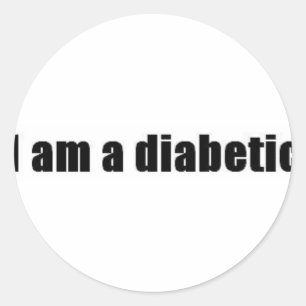 Diabetic Classic Round Sticker