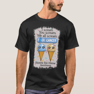 Diabetic Eye Disease Awareness Cute Ice Creams  Sa T-Shirt