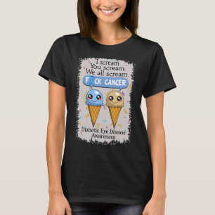 Diabetic Eye Disease Awareness Cute Ice Creams  Sa T-Shirt