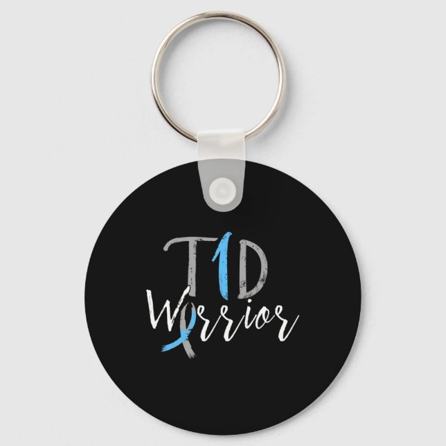 Diabetic Fun Type 1 Diabetes Awareness  Key Ring (Front)