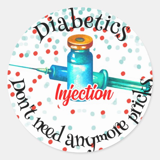 Diabetic Humour Stickers (Front)