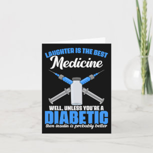 Diabetic Insulin Diabetes Warrior Diabetes Awarene Card