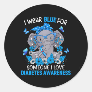 Diabetic Life Cycle Diabetes Awareness Cat Costume Classic Round Sticker