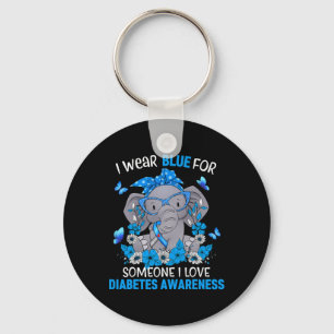 Diabetic Life Cycle Diabetes Awareness Cat Costume Key Ring