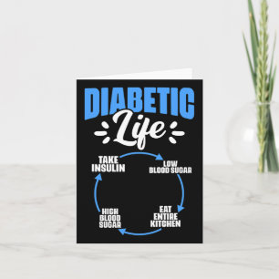 Diabetic Life Diabetes Warrior Diabetes Awareness Card