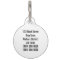 Diabetic medical alert dog tag