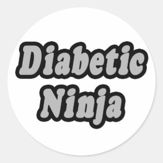 Diabetic Ninja Classic Round Sticker