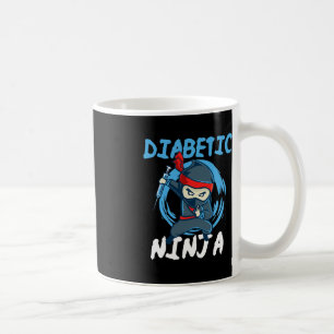 Diabetic Ninja - T1D Blood Sugar Diabetes Awarenes Coffee Mug