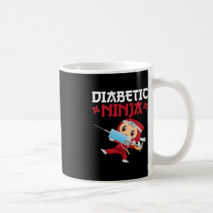 Diabetic Ninja Type 1 Diabetes Awareness Coffee Mug