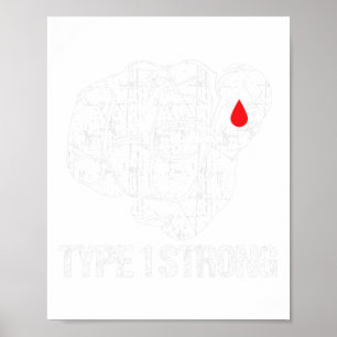 Diabetic Patients Fighter Awareness Diabetes Type Poster