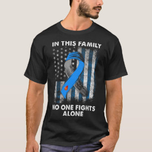 Diabetic Type 1 T1D Diabetes Awareness USA Flag Gi T-Shirt