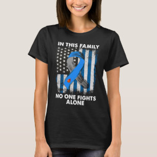 Diabetic Type 1 T1D Diabetes Awareness USA Flag T-Shirt