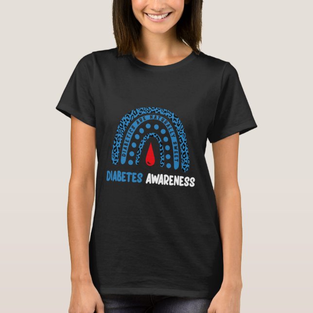 Diabetics Are Naturally Sweet - Diabetes Awareness T-Shirt (Front)