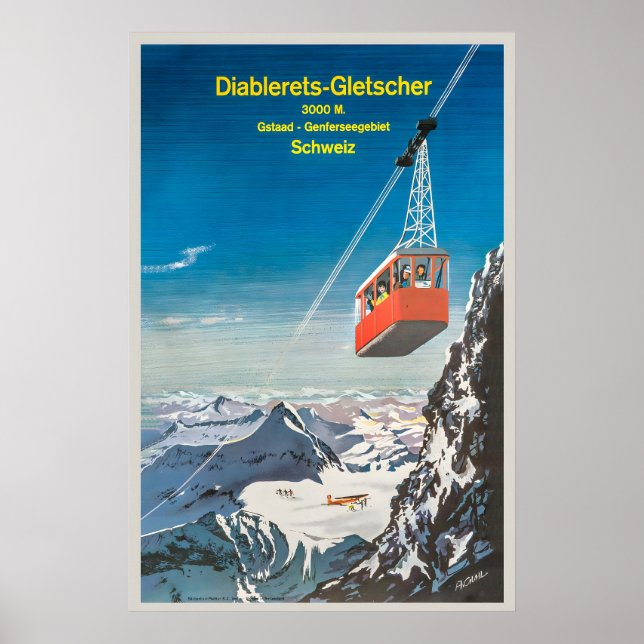 Diablerets Glacier Bernese Alps Switzerland Poster (Front)