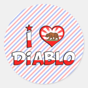 Diablo, CA Classic Round Sticker