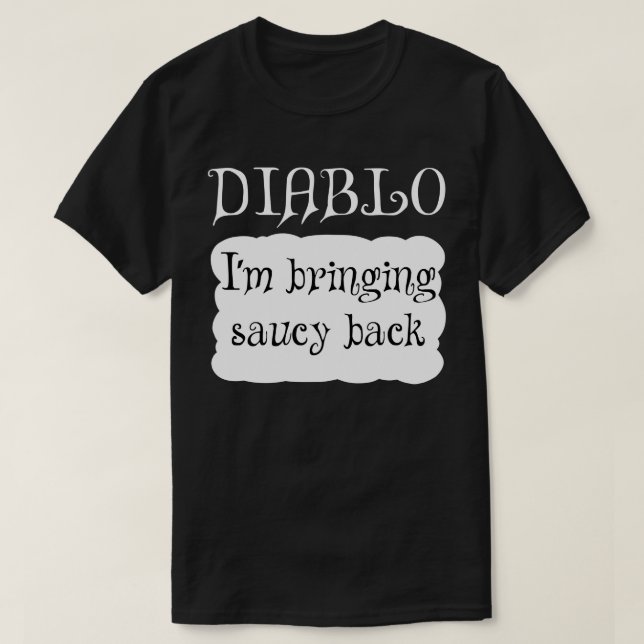 DIABLO Hot Packet Halloween Taco Costume T-Shirt (Design Front)
