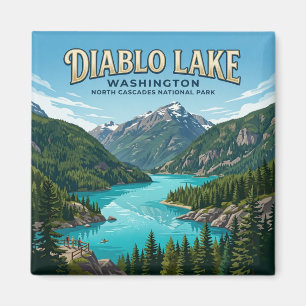 Diablo Lake USA Magnet