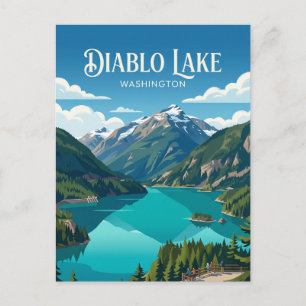 Diablo Lake USA Postcard