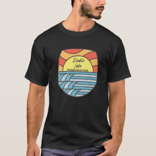 Diablo Lake Washington WA Sunset Vacation Souvenir T-Shirt