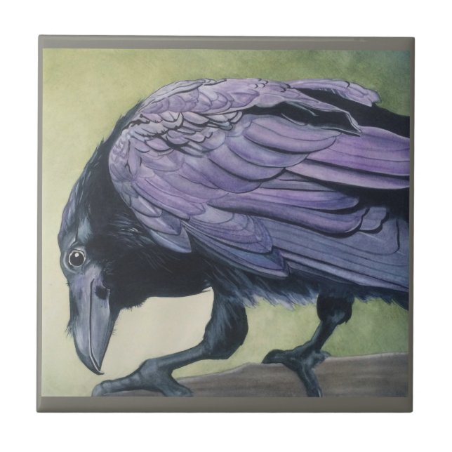 Diablo The Raven Ceramic Tile in 2 Sizes (Front)
