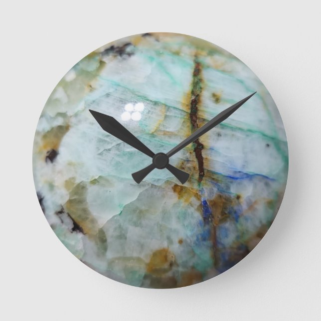 Diabolite Crystal Print Acrylic Wall Clock (Front)