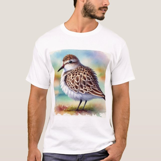 Diademed Sandpiper Plover 290824AREF134 - Watercol T-Shirt (Front)