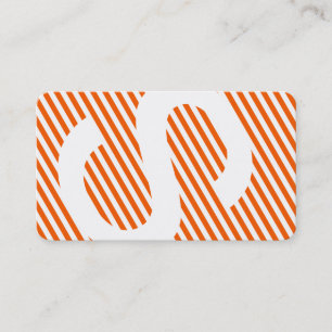 diagonal blinds burnt orange business card