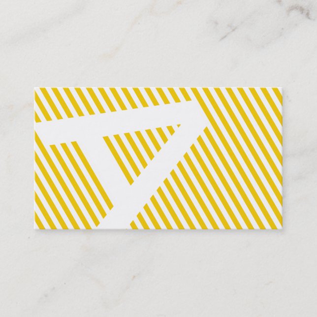 diagonal blinds gold business card (Front)