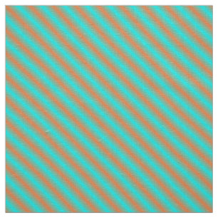 Diagonal blue and orange stripes fabric