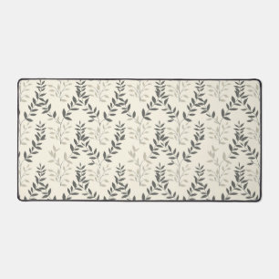 Diagonal Botanical Pattern Desk Mat