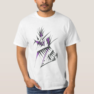 Diagonal Colourful Abstract Tribal Tattoo Art T-Shirt