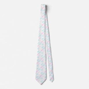 Diagonal Elegance: Watercolor Lines Tie
