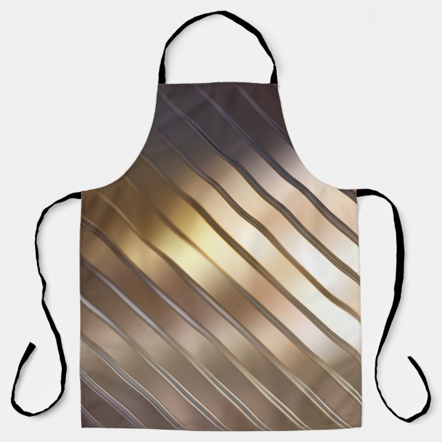 Diagonal golden abstract elegant background. apron (Front)