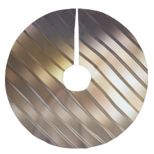Diagonal golden abstract elegant background. brushed polyester tree skirt