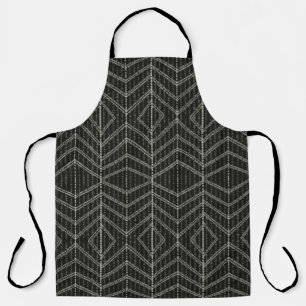 Diagonal Horizontal Vertical Grayish Spotted Dots Apron