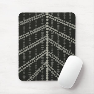 Diagonal Horizontal Vertical Grayish Spotted Dots Mouse Pad