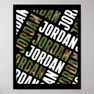Diagonal Jordan Pattern Camo Pattern Camouflage  Poster