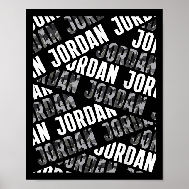 Diagonal Jordan Pattern Camo Pattern G Camouflage  Poster (Front)