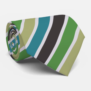 diagonal lime green blue stripes pattern tie