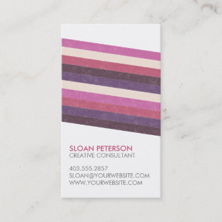 Diagonal Line Business Card