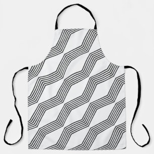 Diagonal line stripe angular apron
