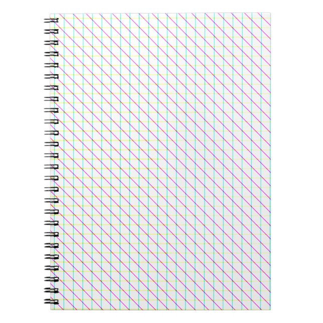 Diagonal Lines Notebook (Front)